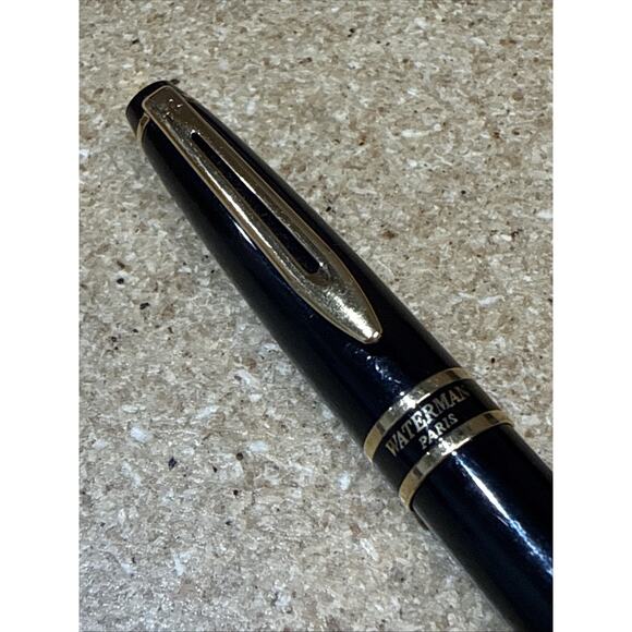 VTG Waterman Paris Black & Gold Color Pen – Writing Instrument Needs Ink Refill - Picture 2 of 5